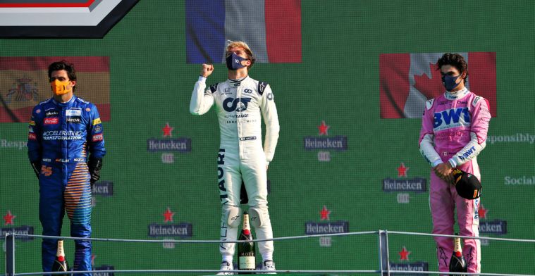 Gasly stayed on podium for a while: It won't happen that often
