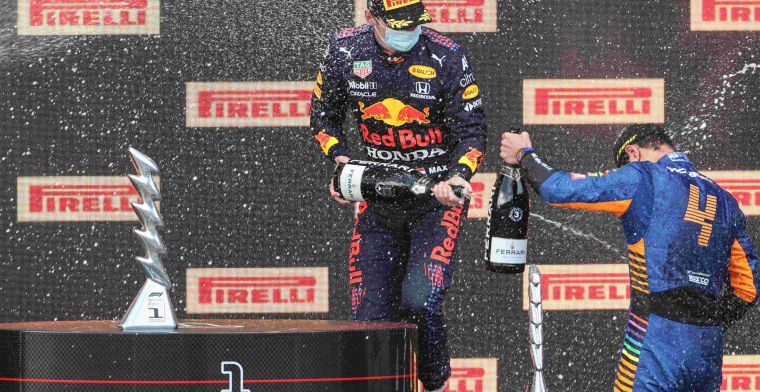 F1 Social Stint | Stunning images through Verstappen's podium camera