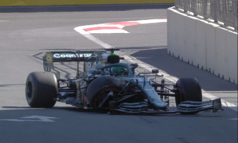 Stroll Causes Red Flag In Qualifying Big Collision With Wall