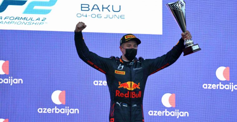 F2 Feature Race results: Red Bull junior takes second win in Baku