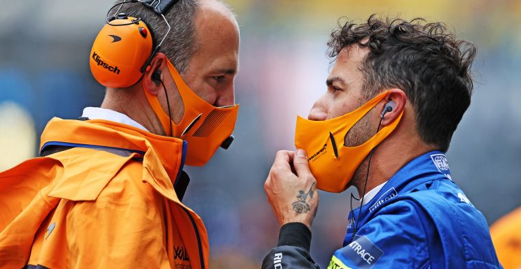 Ricciardo had niet zo'n comfortabel weekend als in Monza: 'Wat lastiger'