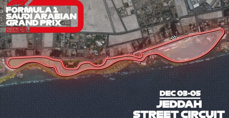 Ruim zes kilometer duurt een rondje Jeddah: dit zou de poletijd zijn