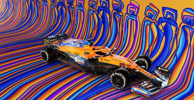 An artistic look for the McLaren cars in Abu Dhabi