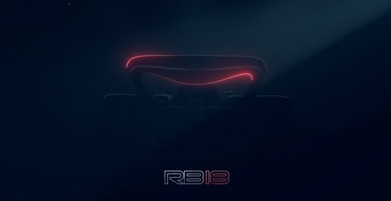 Red Bull deelt teaser van nieuwe RB18 van Verstappen en Perez