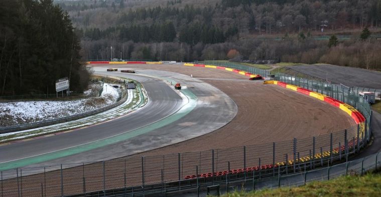 In beeld | Grindbak maakt comeback in verbouwing Spa-Francorchamps
