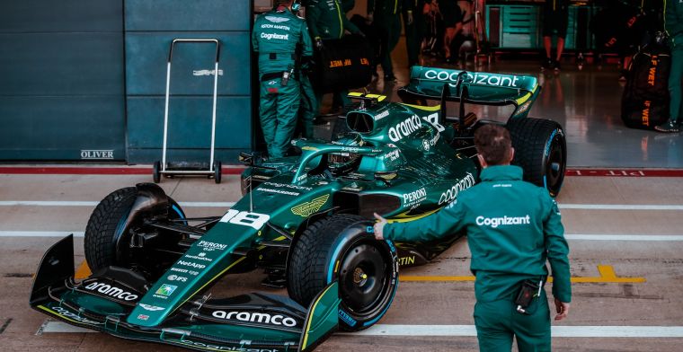 F1 Social Stint | The new Aston Martin on track for the first time