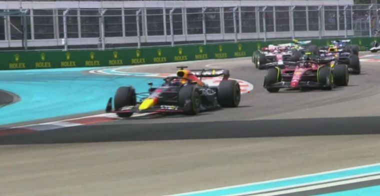 Verstappen advances to P2 and hunts down race leader Leclerc