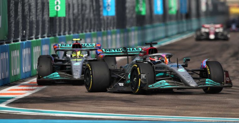 Russell had to give back position to Hamilton after overtake in Miami