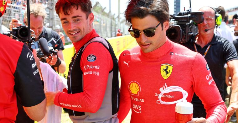 Sainz looks up at Leclerc: 'Can only admire his driving style'